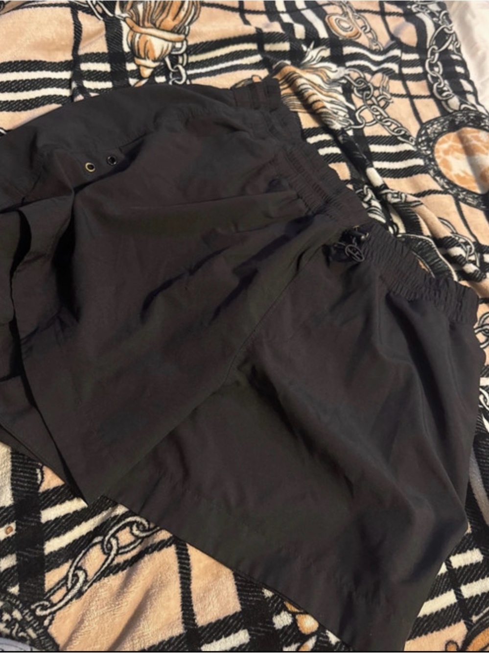 Old Navy Black Asymmetrical Shorts